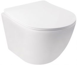 Qtap Jay безободковый с сиденьем Slim Soft-close QT07335176W